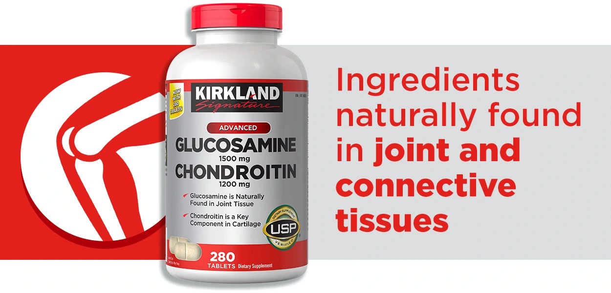 Kirkland Glucosamine Msm Kirkland Signature Glucosamine & Chondroitin, 280 Tablets Joint Health Support E Chondroitin & Glucosamine Nutritional Supplements - Foto 8