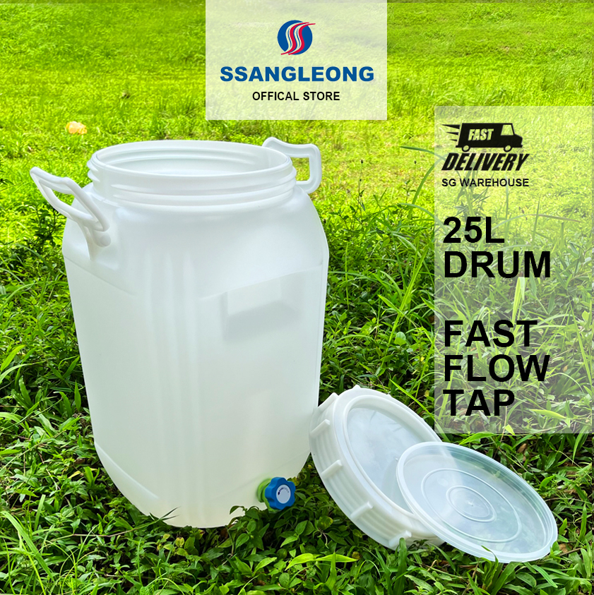 [SG STOCK] 25L Food Grade Drum With/WO Nozzle (Fast Flow) 💧 Multi ...