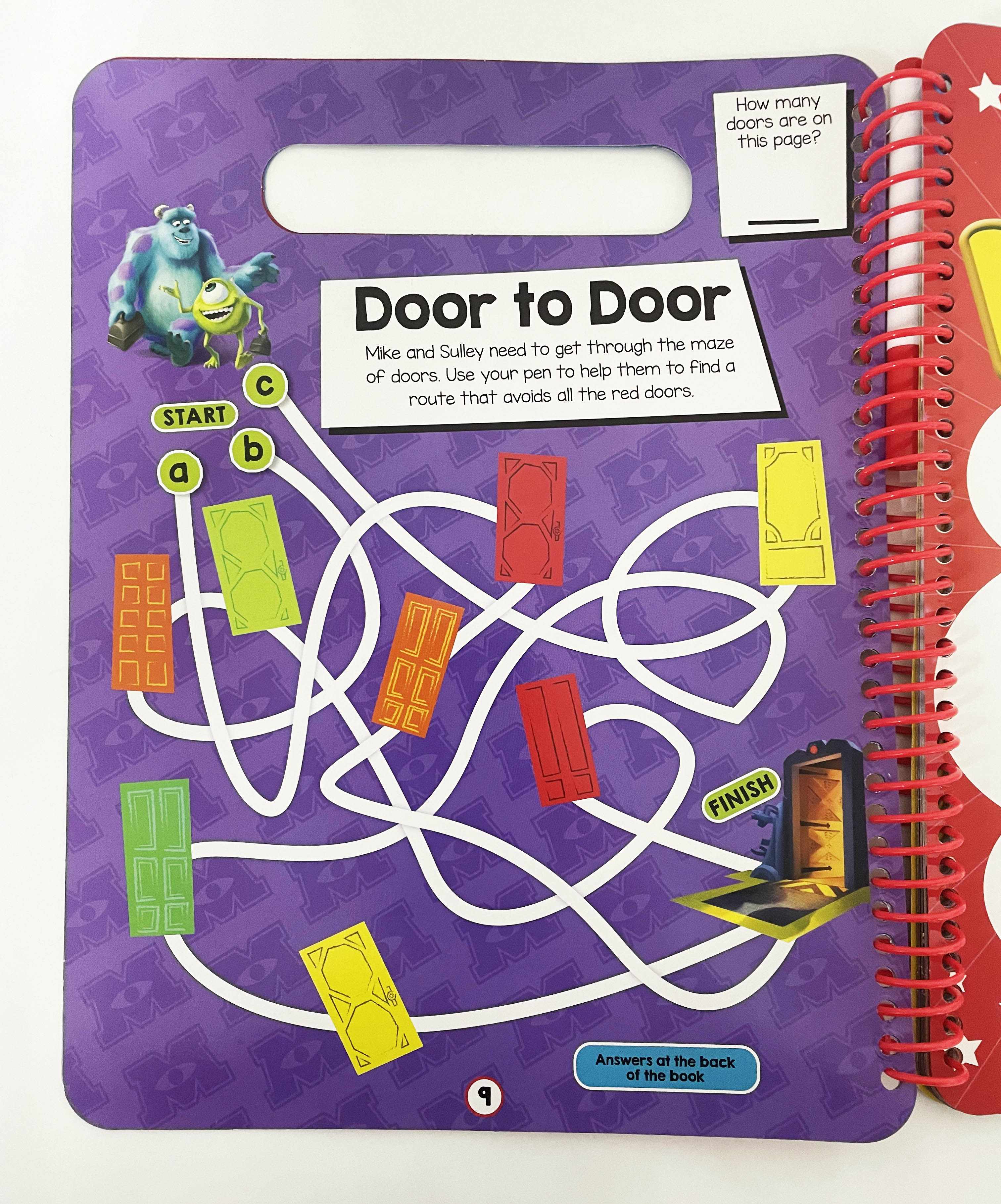Disney Pixar Wipe Clean Activity Book with Pen & Puzzles Games Drawing ...