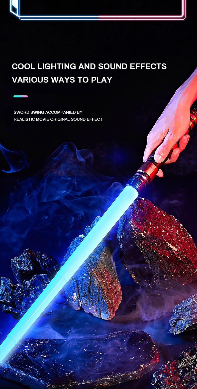 🇸🇬 [READY STOCK]7Color Switchover Retractable Induction Lightsaber Toys ...