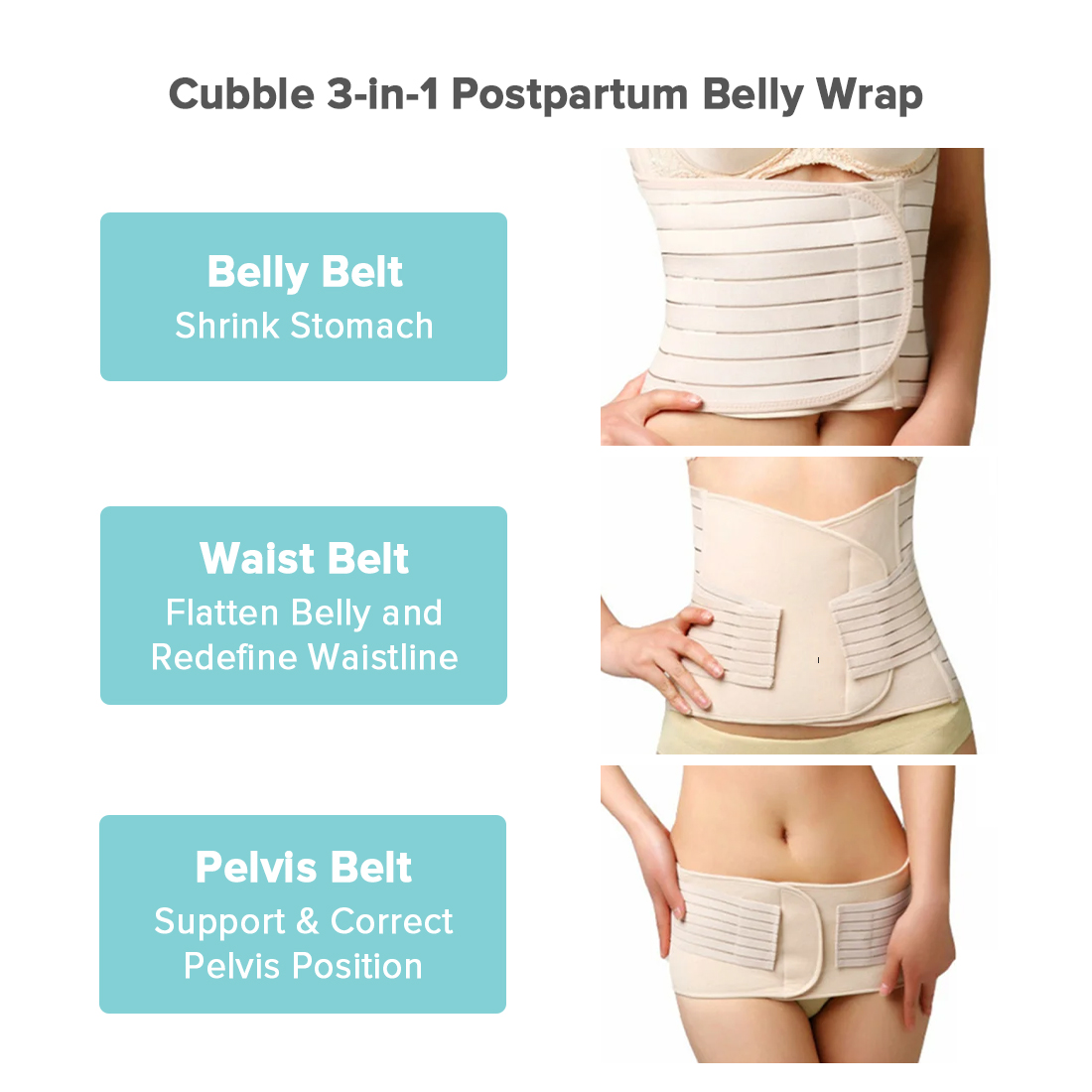 3 in 1 2025 postpartum belly wrap