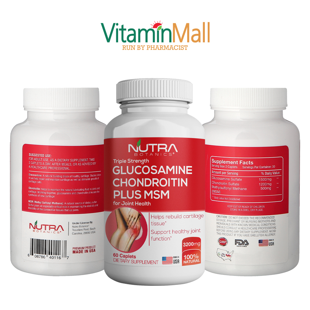[TWIN PACK] Glucosamine Chondroitin MSM Joint Supplement Knee Pain