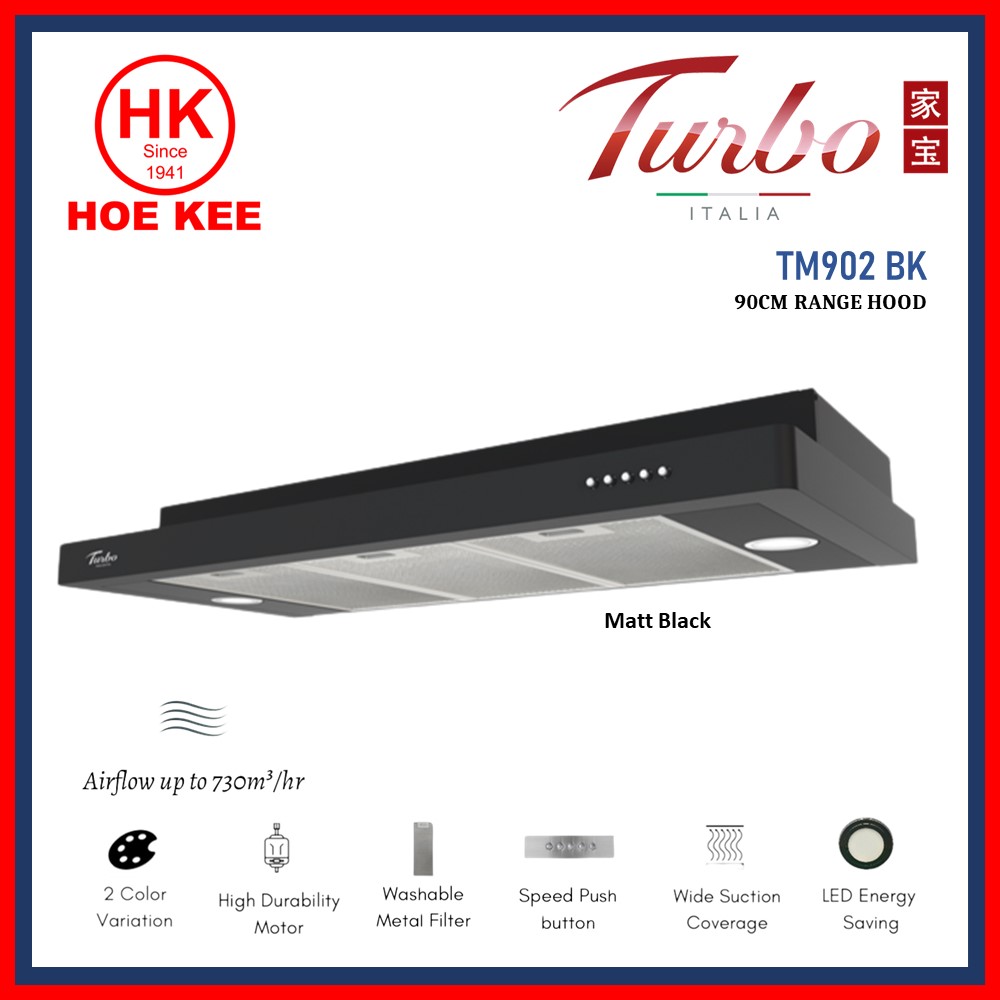 Turbo Incanto TM902 Series 90cm Range Hood | Shopee Singapore