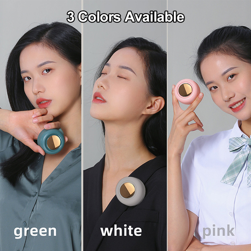 【SG Ready Stock】Rechargeable Button Fan Strong Wind Bladeless Button ...