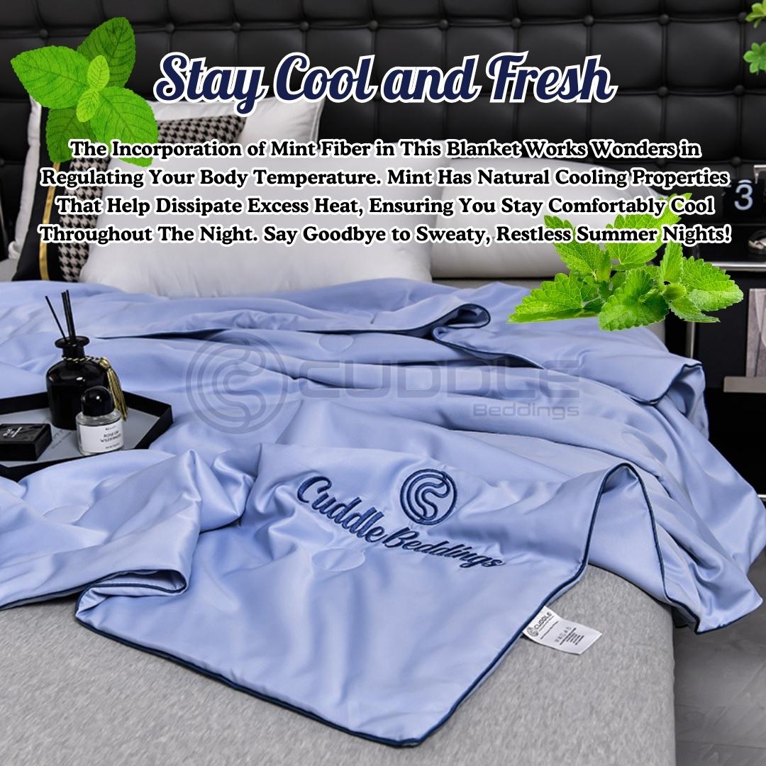 Cuddle™ Cooling Summer Blanket/ Ice Silk Summer Blanket/ Silky Soft ...