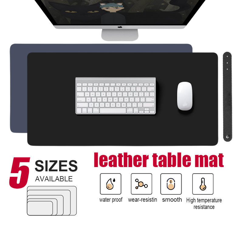 【SG】Waterproof Leather Desk Mouse Pad Large Size PU Leather Desk ...