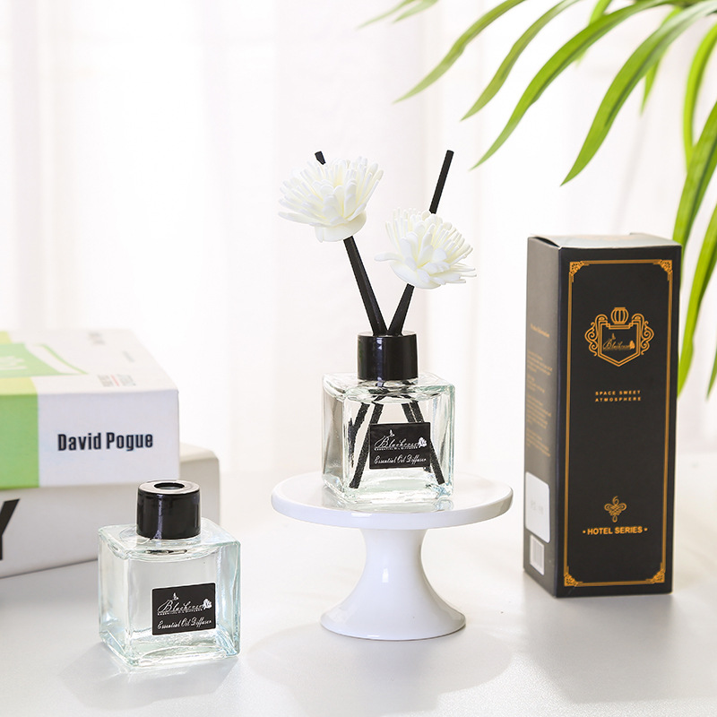 50ml Mini Glass Aroma Diffuser with Stick, Home Scent Oil Diffuser for ...