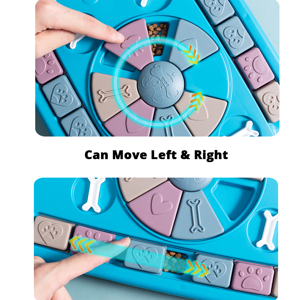 Dog Food Puzzle Toy - Interactive Treat Dispenser For Mental Stimulation & Slow Feeding