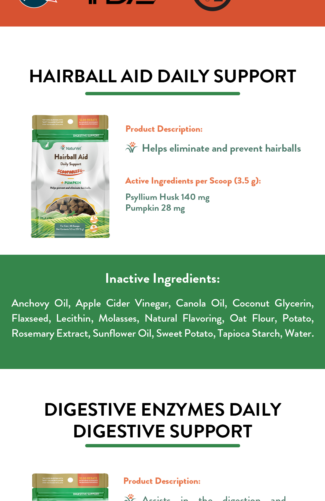 Digestive Enzyme Cat Hairball Cure photo