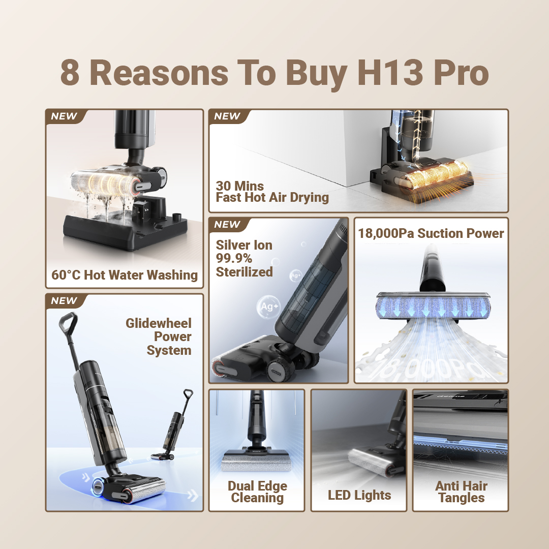 [GRAND LAUNCH] Dreame H13 Pro Wet and Dry Cordless Vacuum Cleaner 60