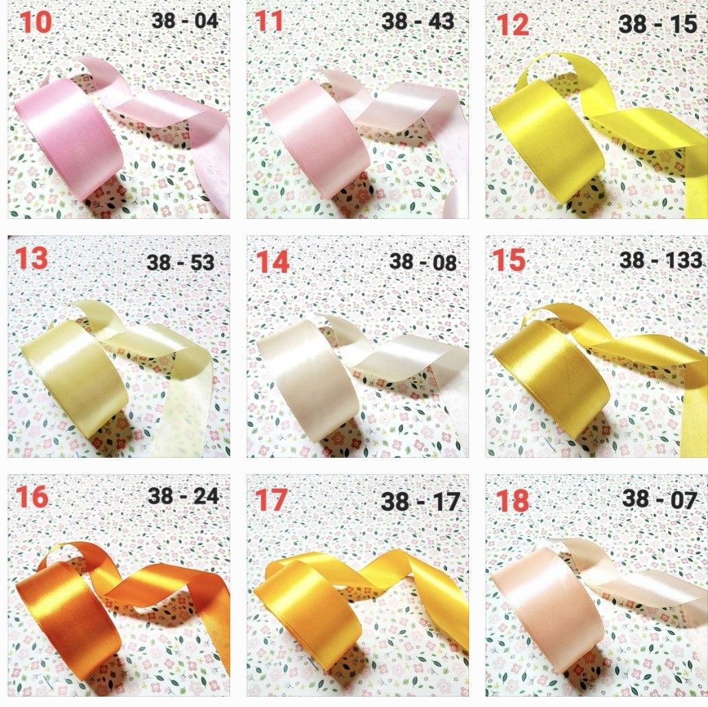 [38 mm x 22.5 Meter/ Roll] [RBN 06] Satin Ribbon | Gift Wrapping Ribbon ...