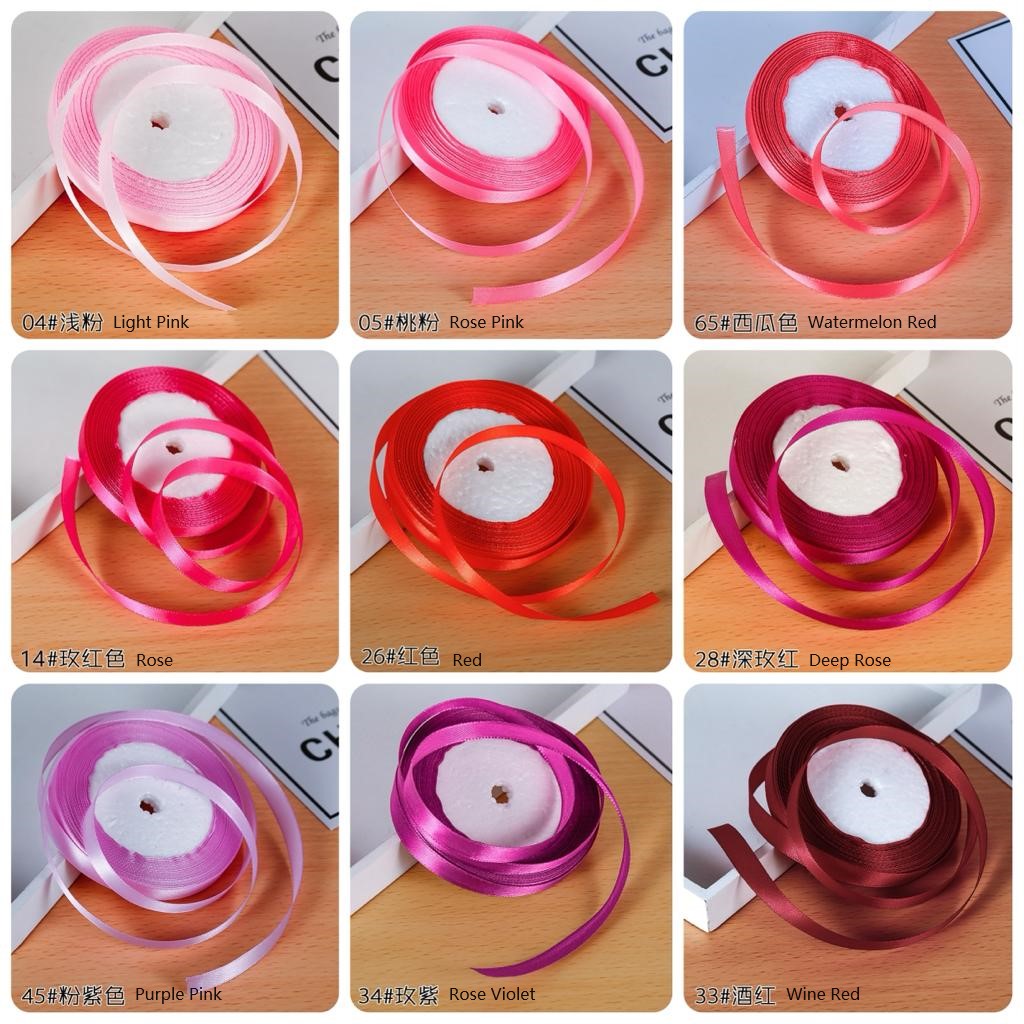 【SG Ready Stock】1cm Satin Ribbon / 2cm Blessing Ribbon Gift Packaging ...