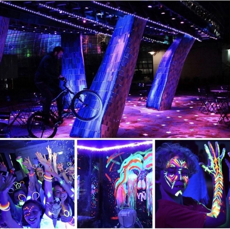 5v waterproof usb uv ultraviolet LED light, glow in the dark, black ...