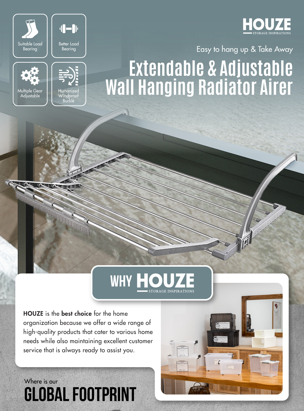 Extendable radiator online airer