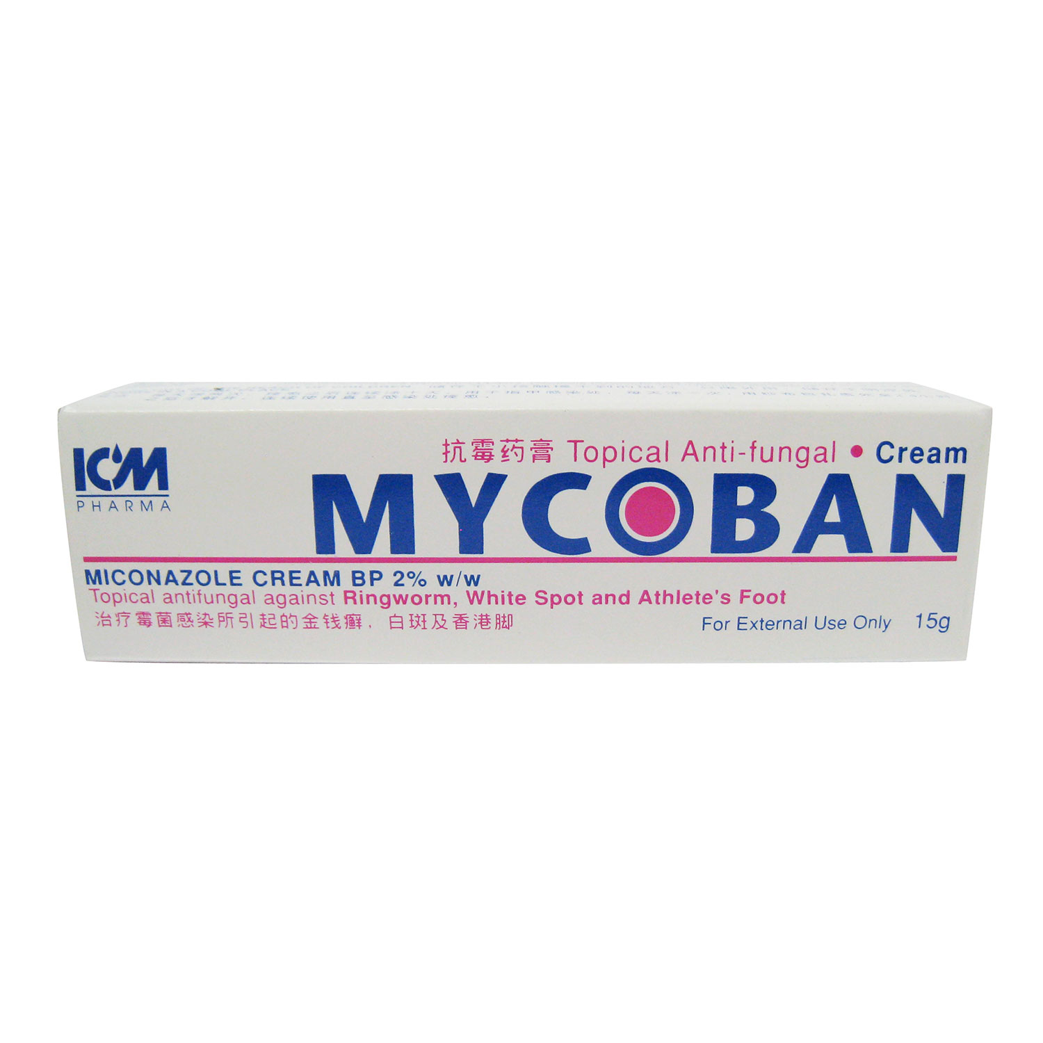 ICM PHARMA Mycoban Topical Anti-Fungal Cream 15g [SG Stock - Jan 2027 ...