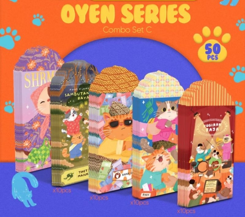 SAMPUL RAYA CLASSIC VIRAL SERIES RAYA 2025 | Shopee Singapore