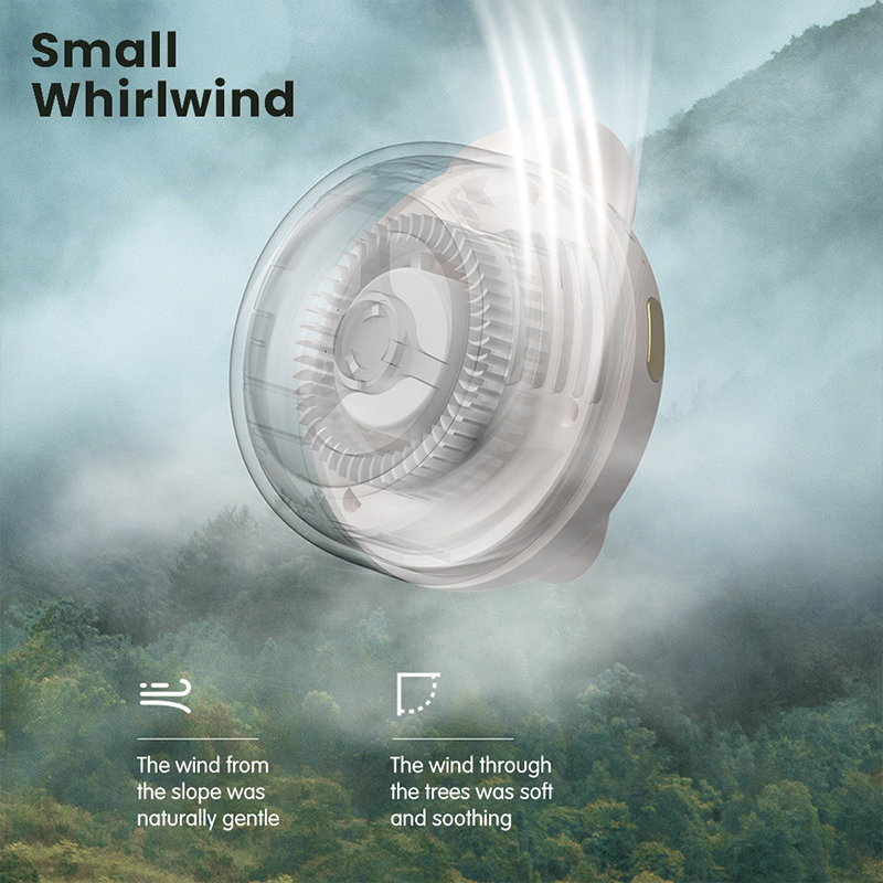 【SG Ready Stock】Rechargeable Button Fan Strong Wind Bladeless Button ...
