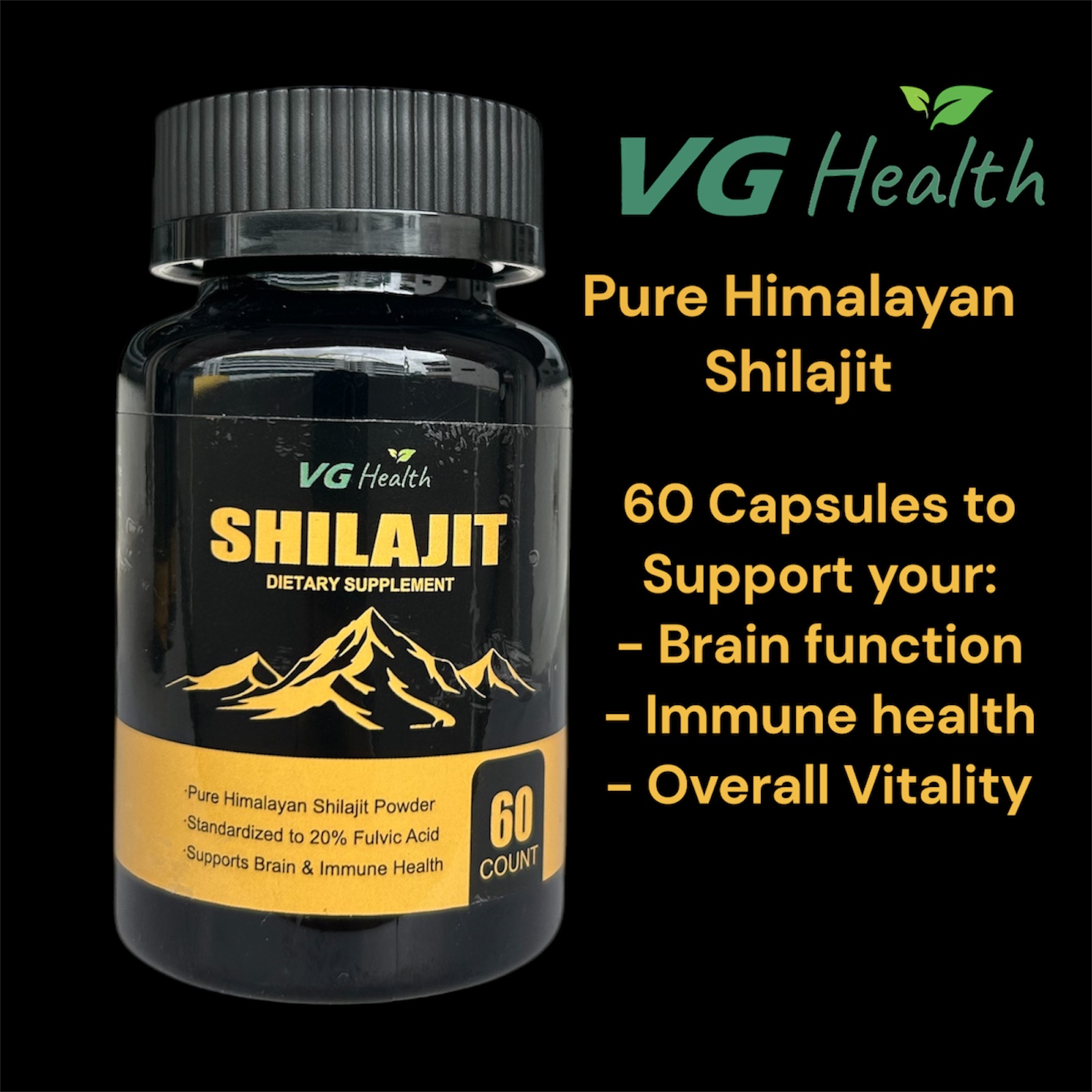 VG Health Shilajit Capsules – Pure Himalayan Shilajit with Ashwandha ...