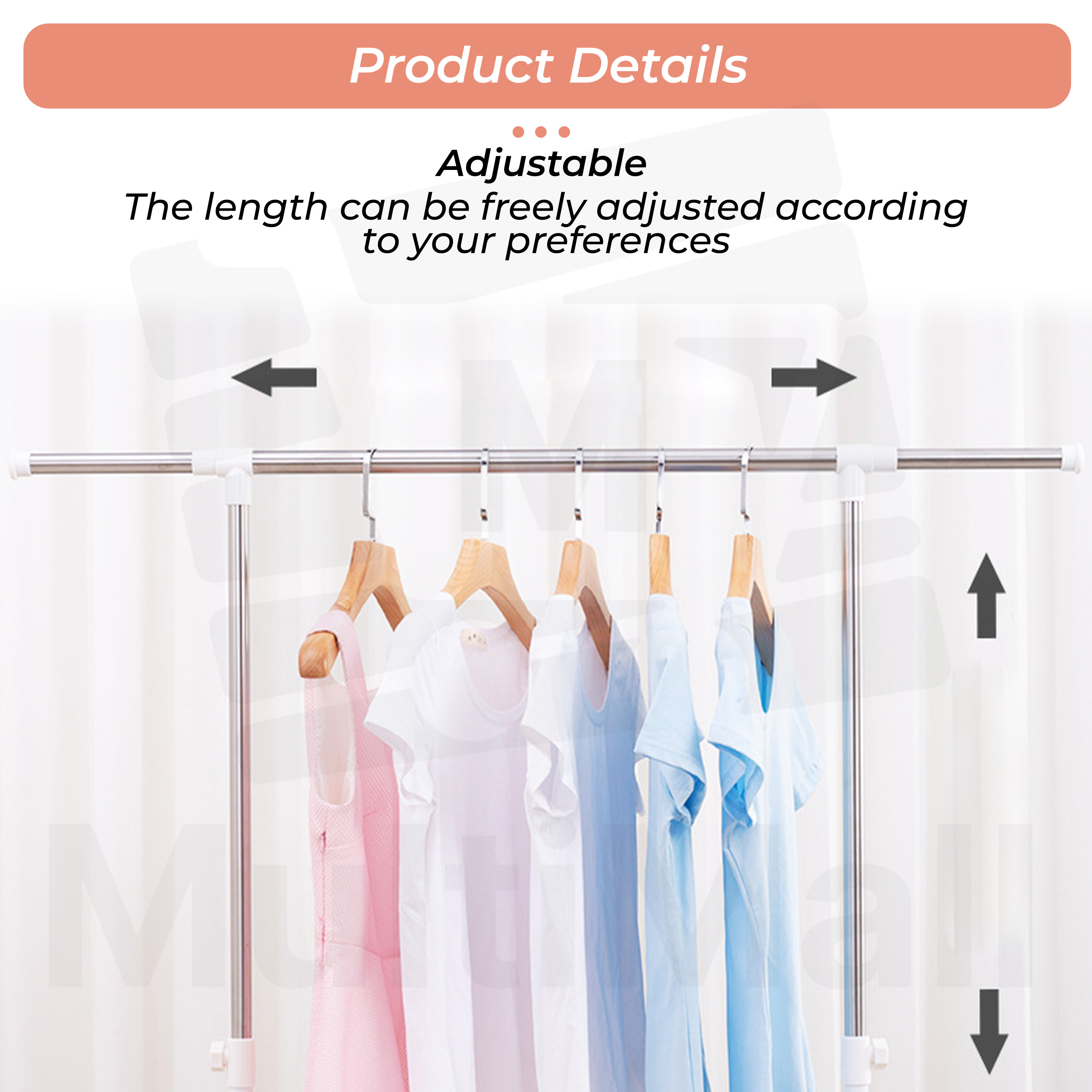 H-Type 1.35M Single Pole Laundry Rack | Drying Clothes Rack | Laundry ...