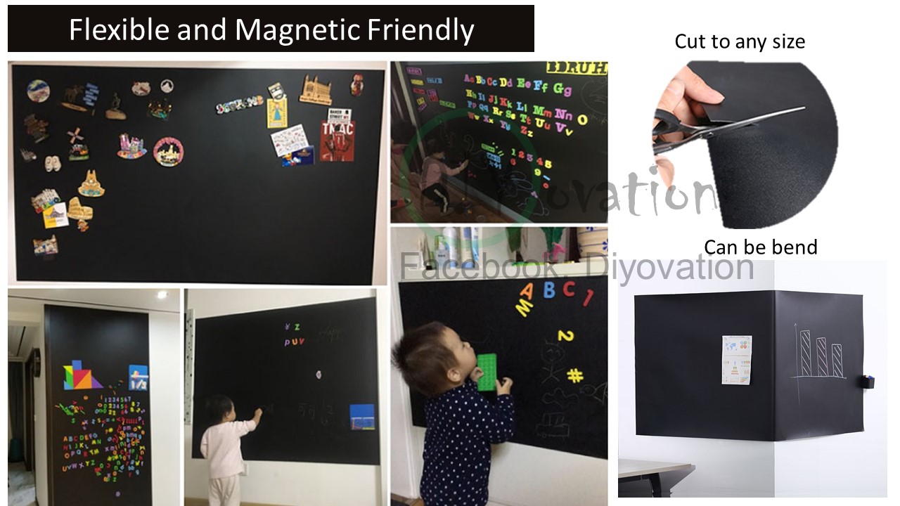 Magnetic Whiteboard Sheet Soft Magnetic Board Sheet Whiteboard Wall Sticker  