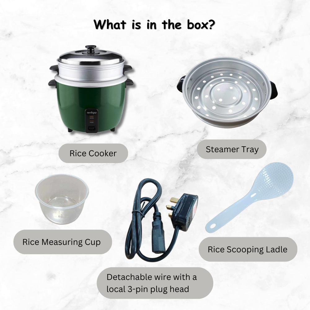 Aerogaz 1.5L Traditional Rice Cooker (3 to 4 Pax) AZ-115RC AS | Shopee ...