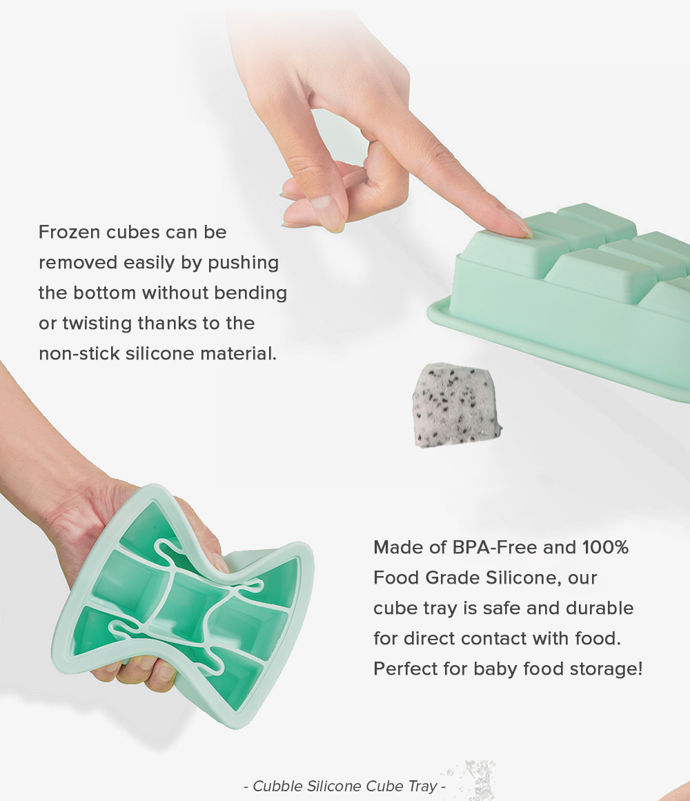 Cubble Silicone Cube Tray 9 x 30ml / 6 x 60ml / 4 x 90ml (2 Colors ...