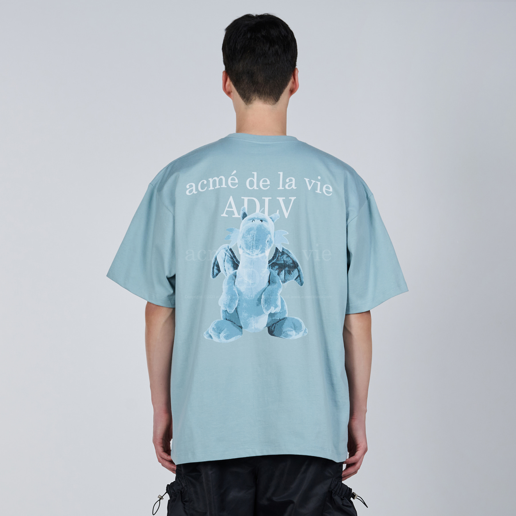 Tシャツ・カットソー ACME DE LA VIE FONT DRAGON SHORT SLEEVE T-SHIRT 4BUK049 Jual Adlv Fuzzy Font Dragon Short Sleeve T-shirt Acme De La