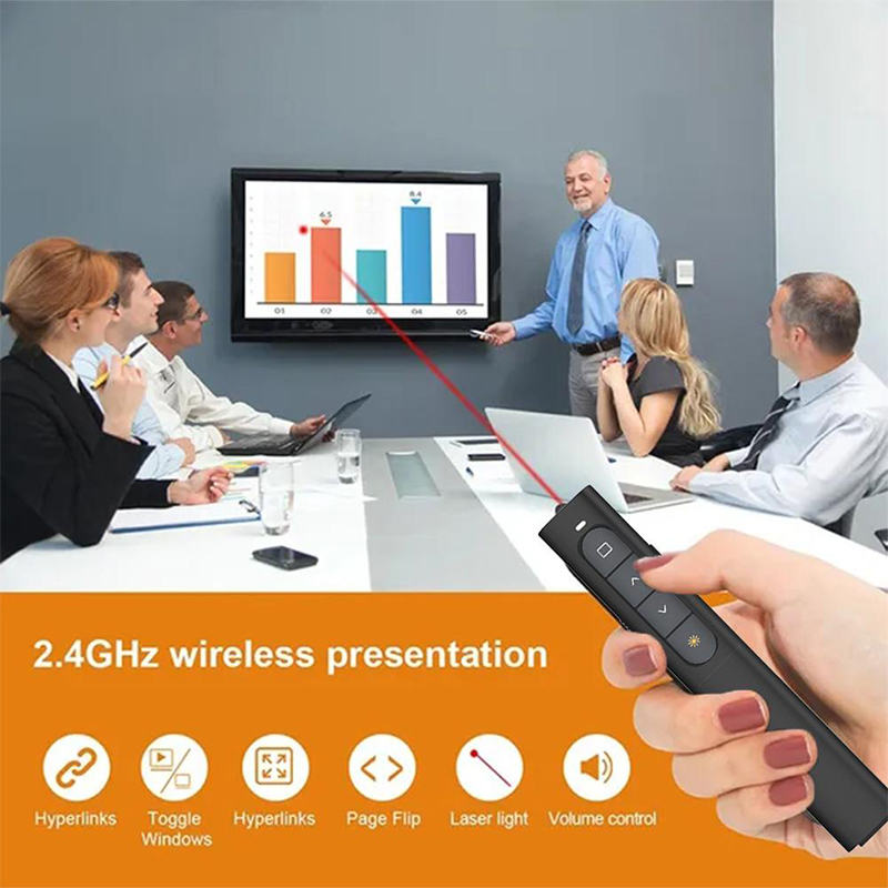 🇸🇬 Wireless Laser Pointer Clicker Presenter Mac Windows USB-A USB-C ...