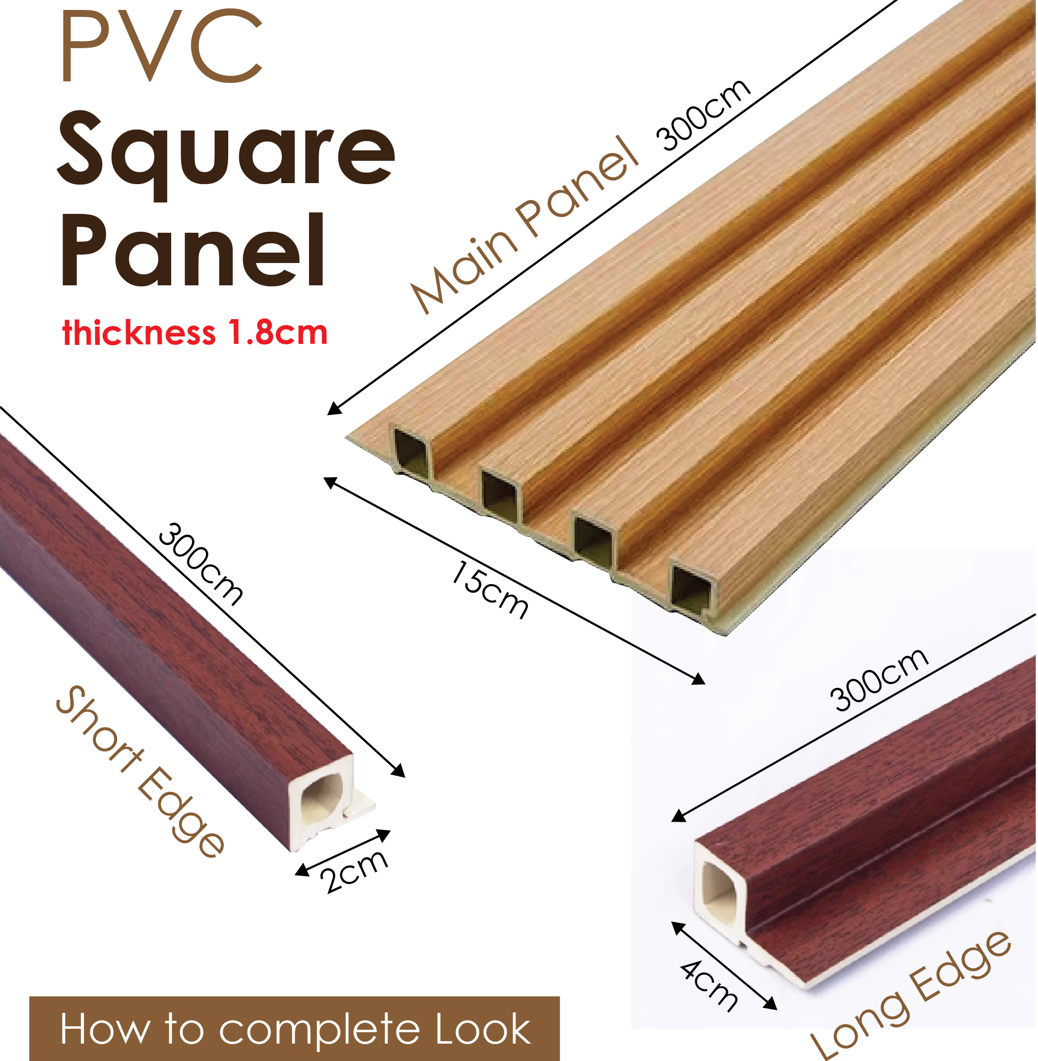 ⭐PVC wall panels⭐Grooved board wall panels | Shopee Singapore