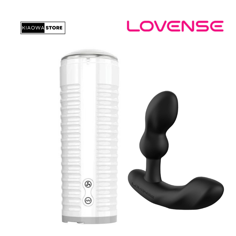 LOVENSE BUNDLE OF MAX 2 HIGH TECH MALE MASTURBATOR EDGE 2