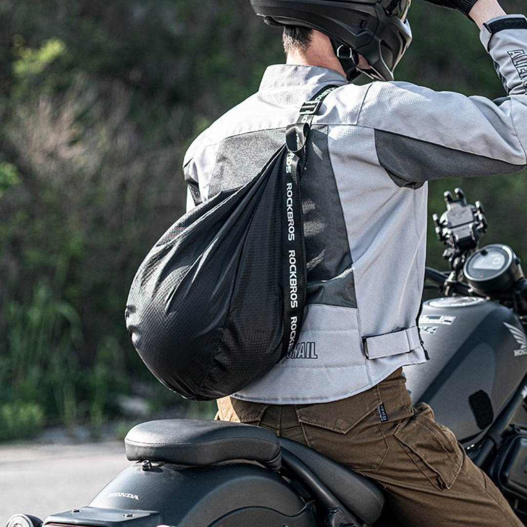RockBros Helmet Sling Bag Motorcycle Helmets Storage Backpack With
