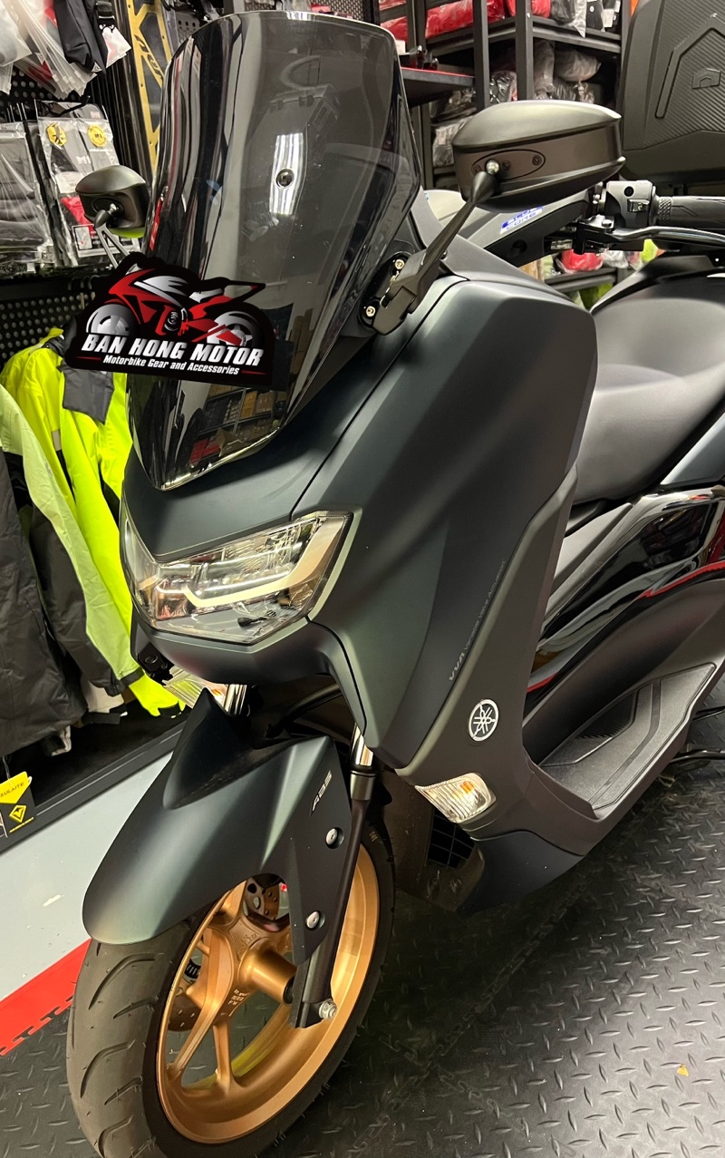 Nmax155 V2 Windshield Bracket Mirror Relocated Yamaha Nmax V2 Rear View ...