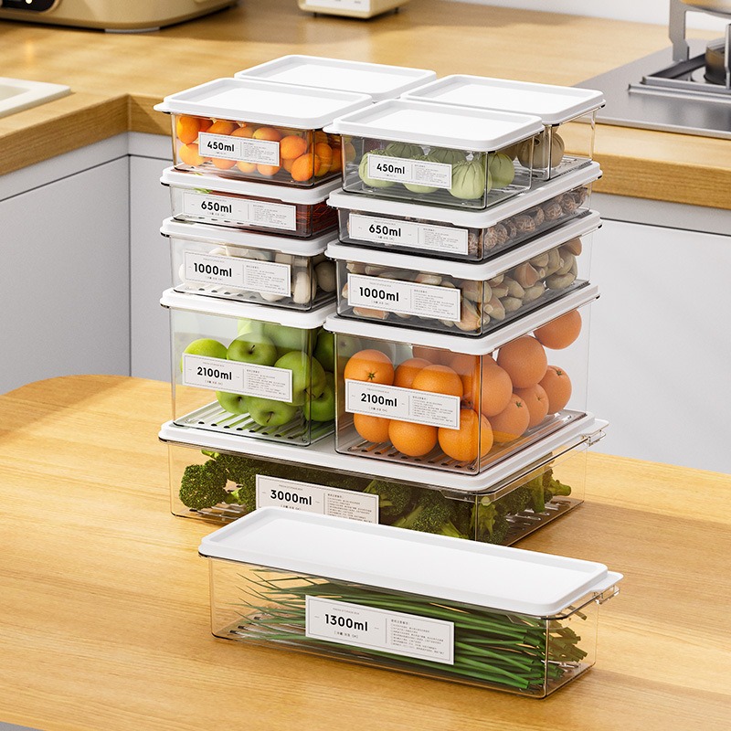 SG Local Stackable Food Storage Box with Lid Fridge Storage Box 650ml ...