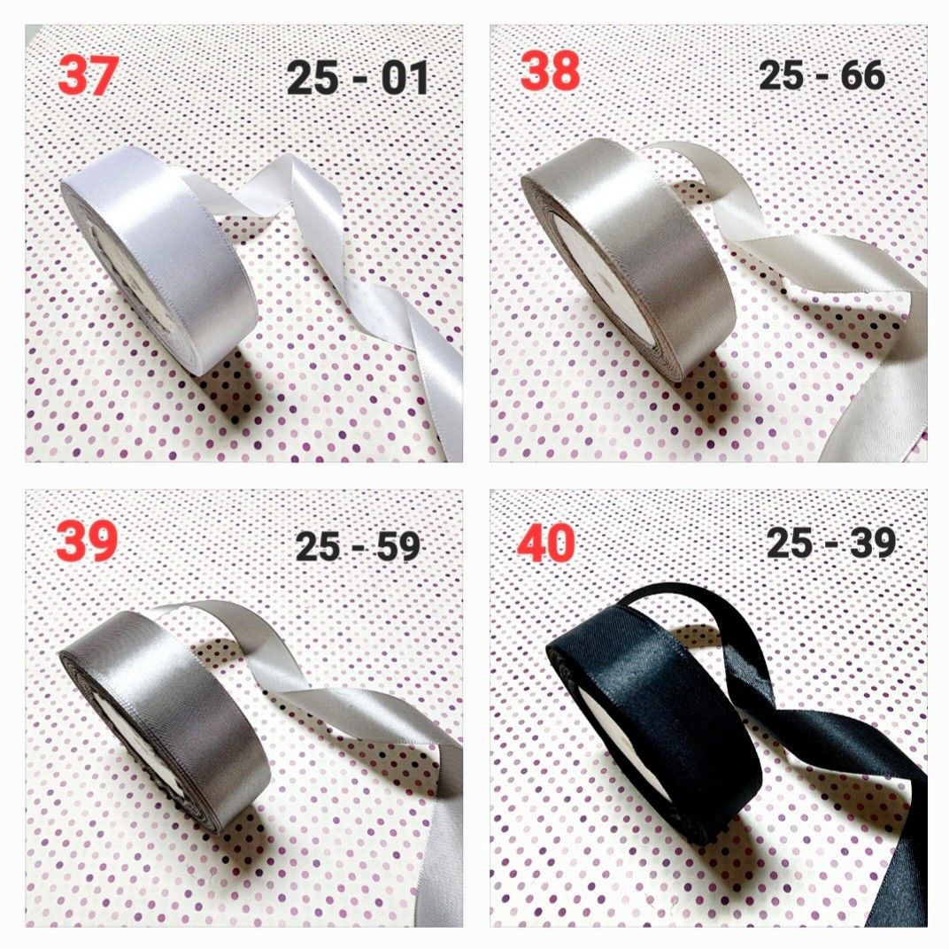 [25 mm x 22.5 Meter/ Roll] [RBN 05] Satin Ribbon | Gift Wrapping Ribbon ...