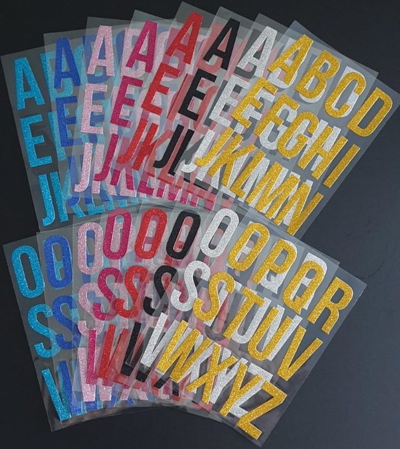 [STK 04] Glitter Sticker | Shimmery Sticker | Alphabet A to Z Sticker ...