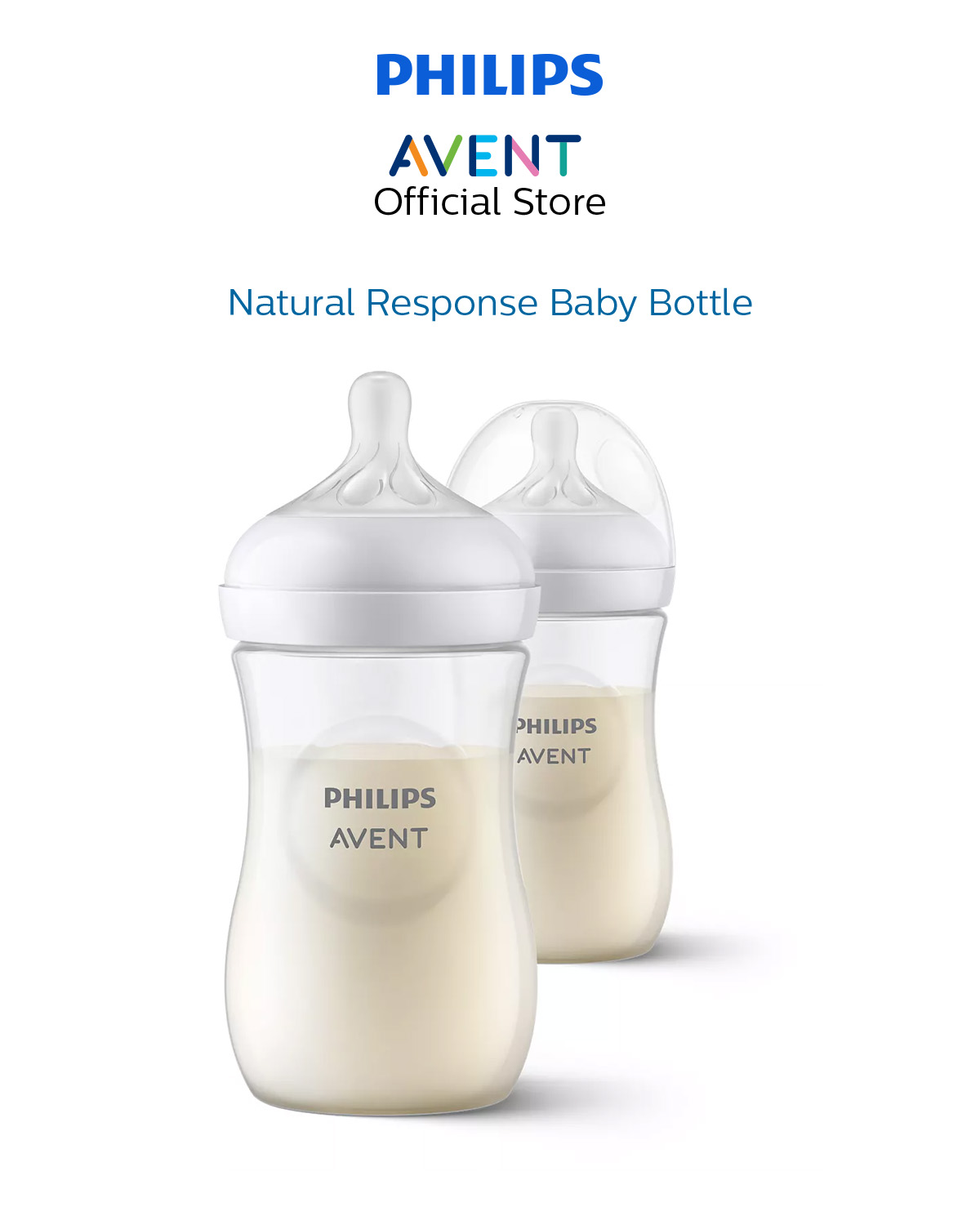 Philips Avent SCY903/02 Natural Response Baby Bottle (2x260ml) | Shopee ...