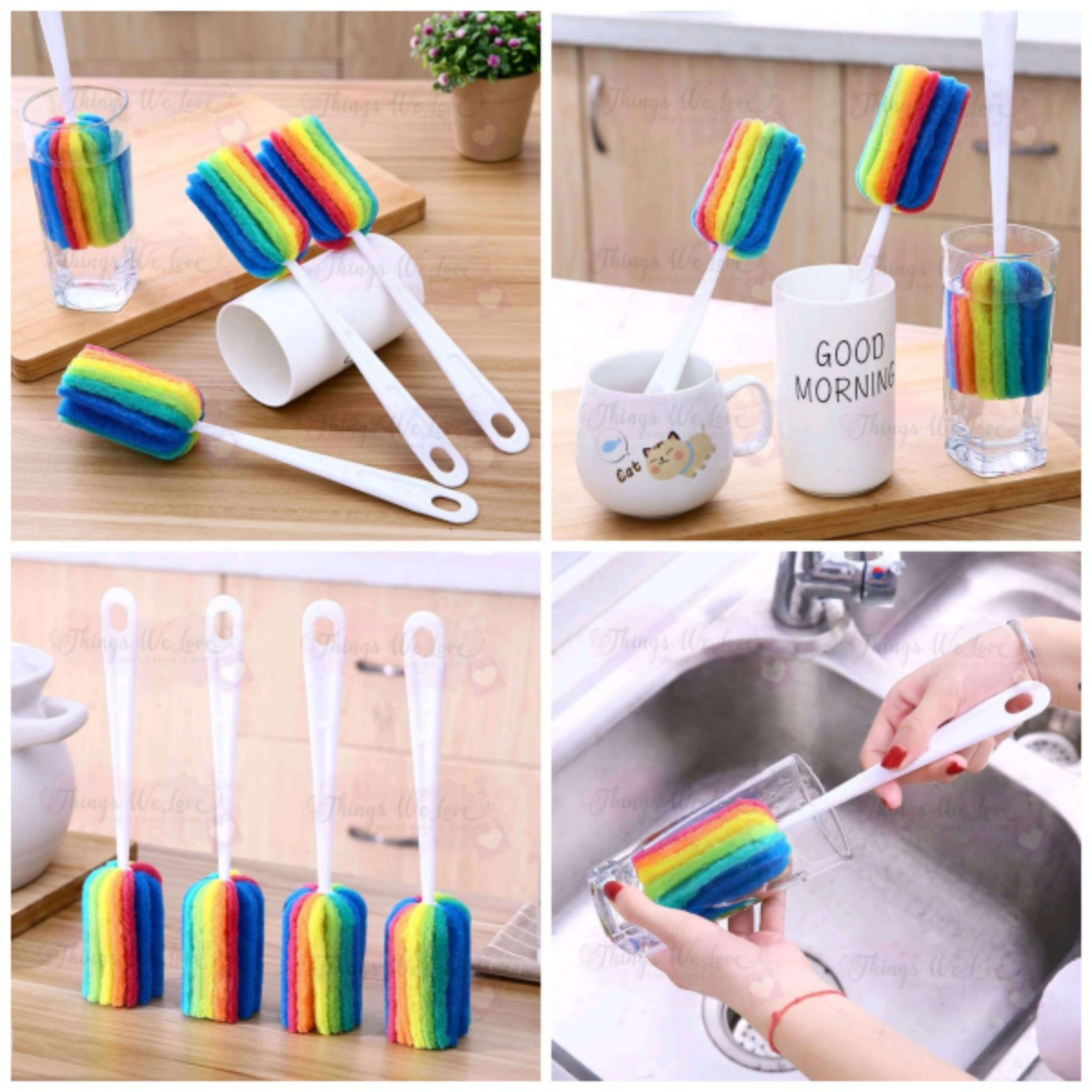 [SG SELLER] [FREE SHIPPING] Baby Slim Straw Brush Cleaner Sponge Teat ...