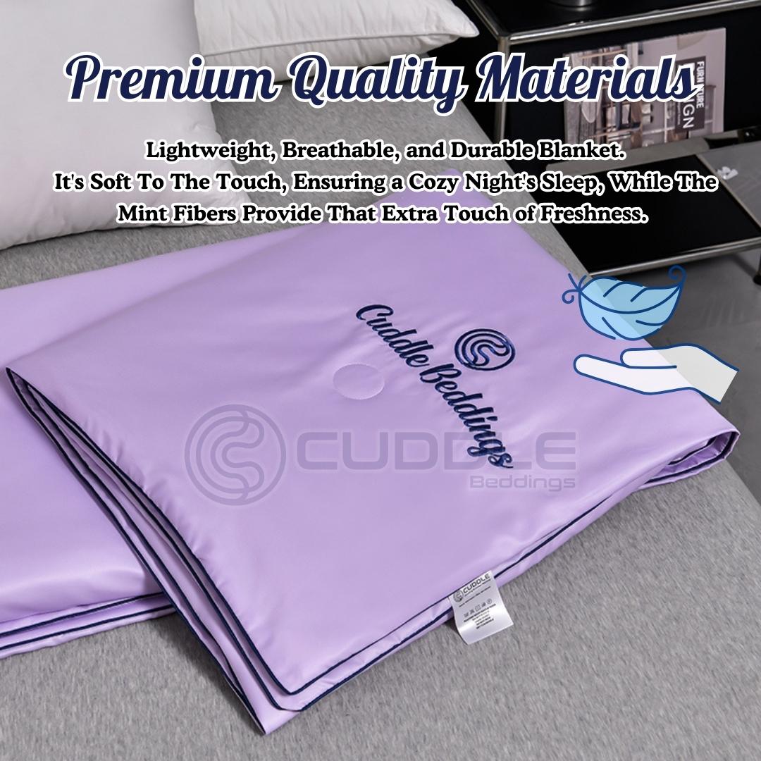 Cuddle™ Cooling Summer Blanket/ Ice Silk Summer Blanket/ Silky Soft ...