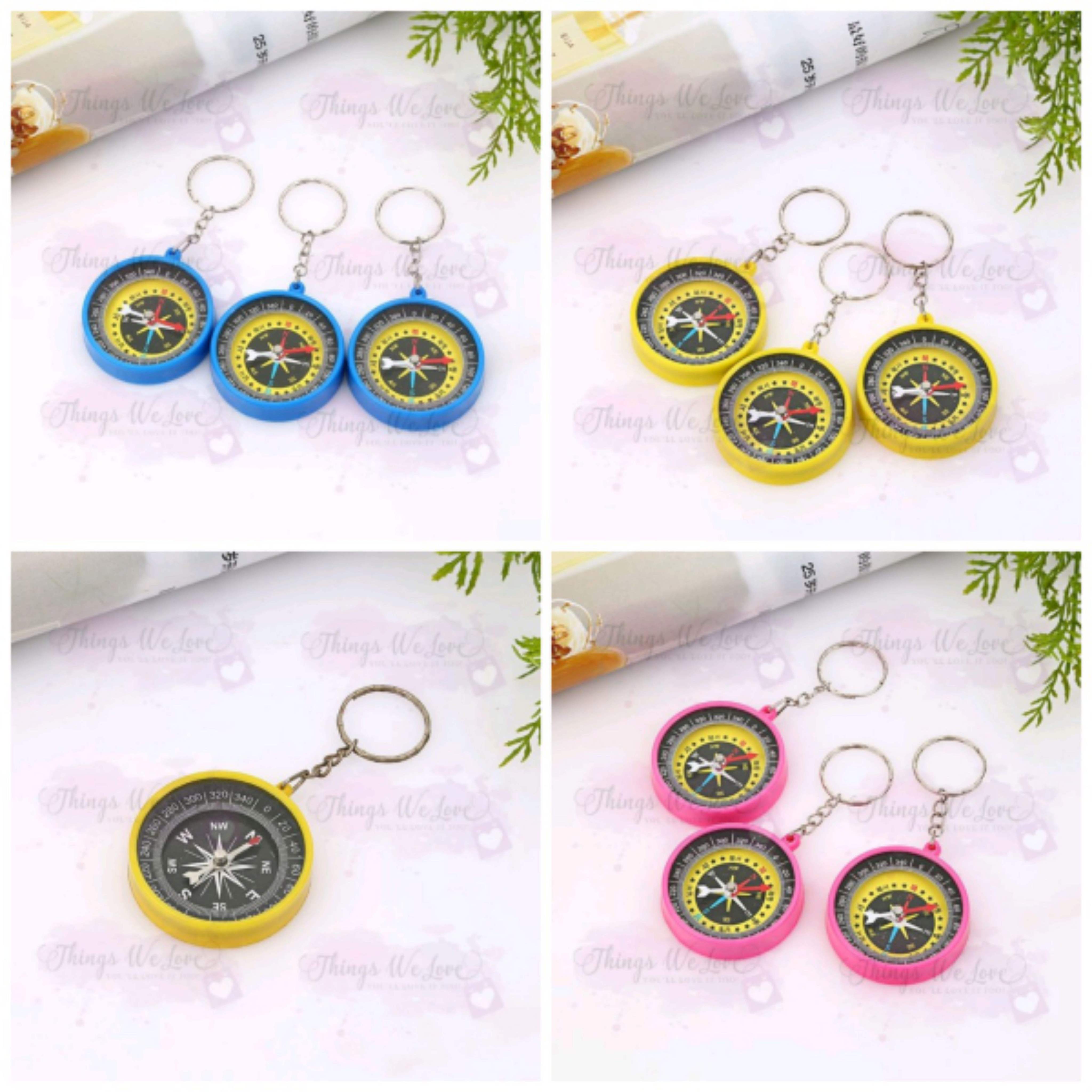 [SG SELLER] [FREE SHIPPING] Pocket Compass Keychain Camping Hiking ...