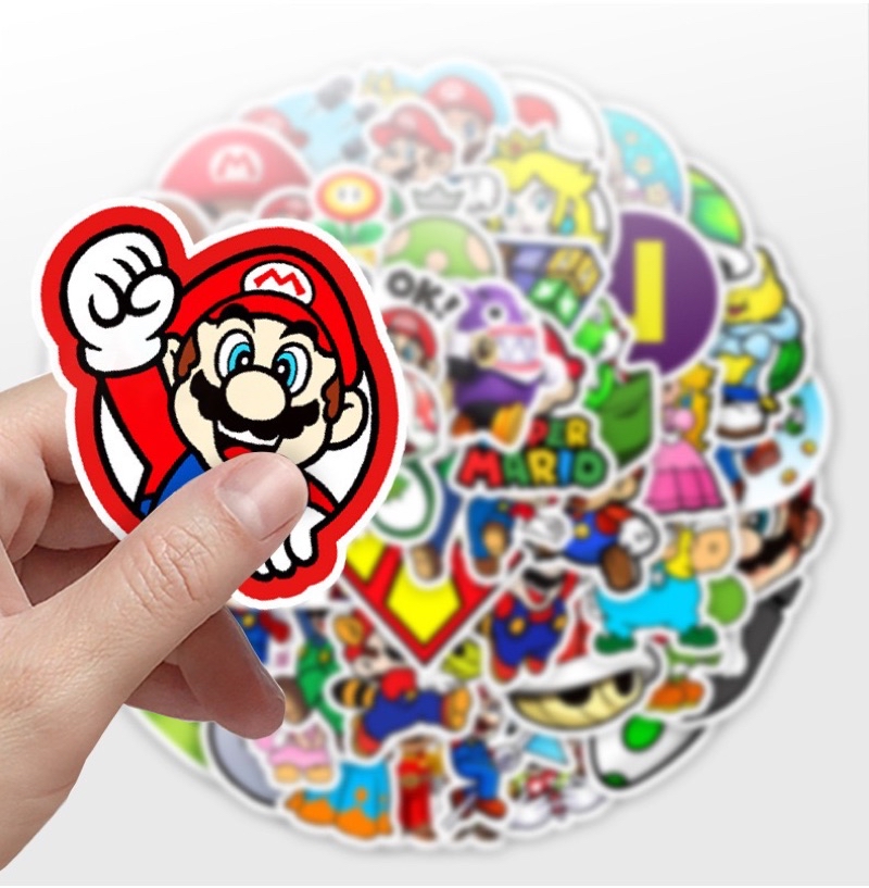[SG Ready Stock] S29 New Super Mario 50PCS Cartoon Stickers DIY ...