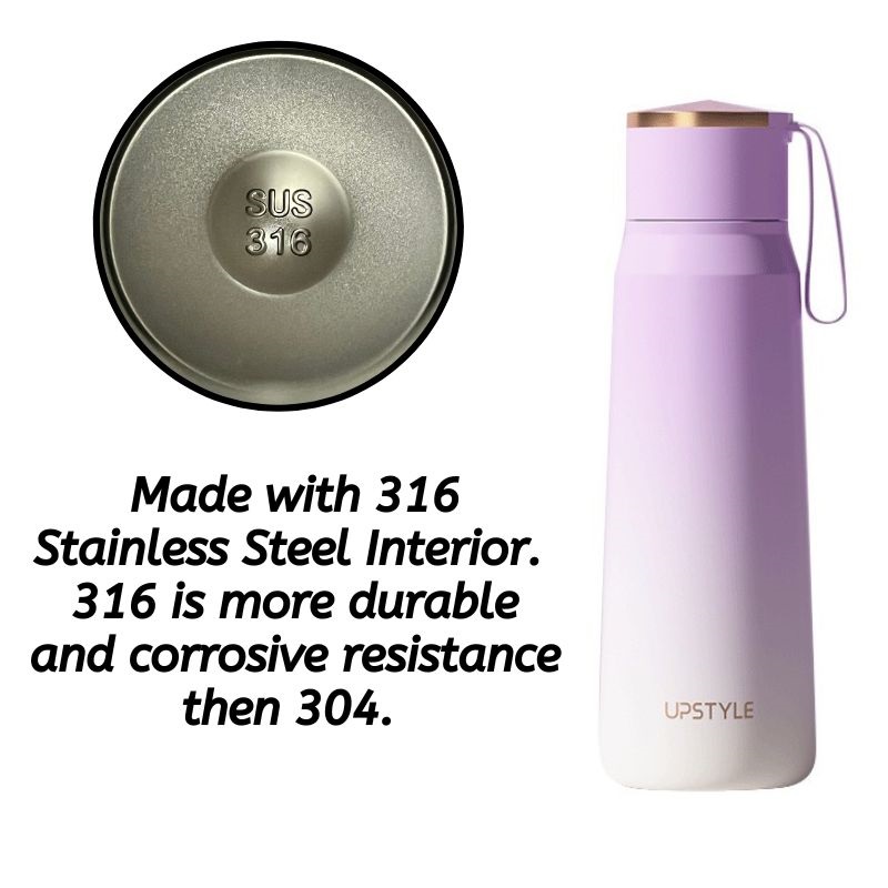 380ml Thermal Flask make with 316 Stainless Steel Interior keep Water ...