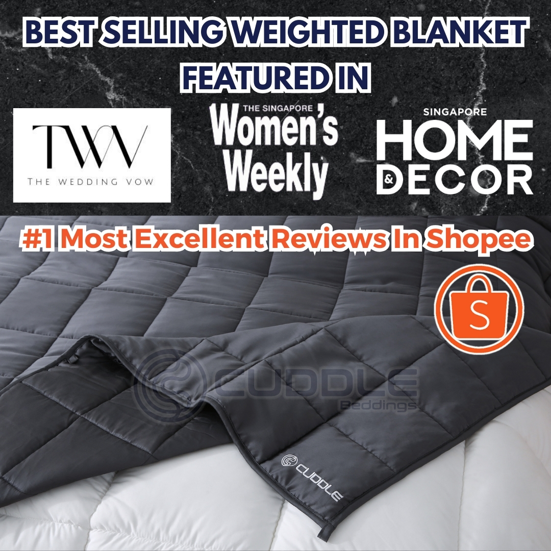 Cuddle Premium Cotton Weighted Blanket Gravity Blanket Shopee Singapore