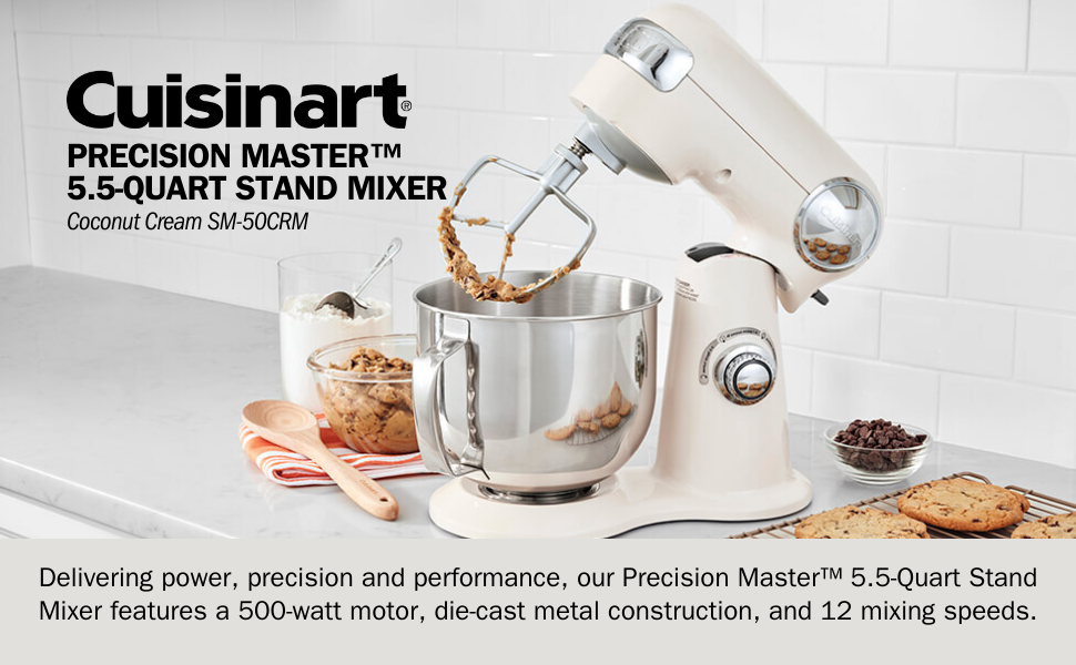 Cuisinart Precision Master Stand Mixer - Silver Lining, 3.5 qt
