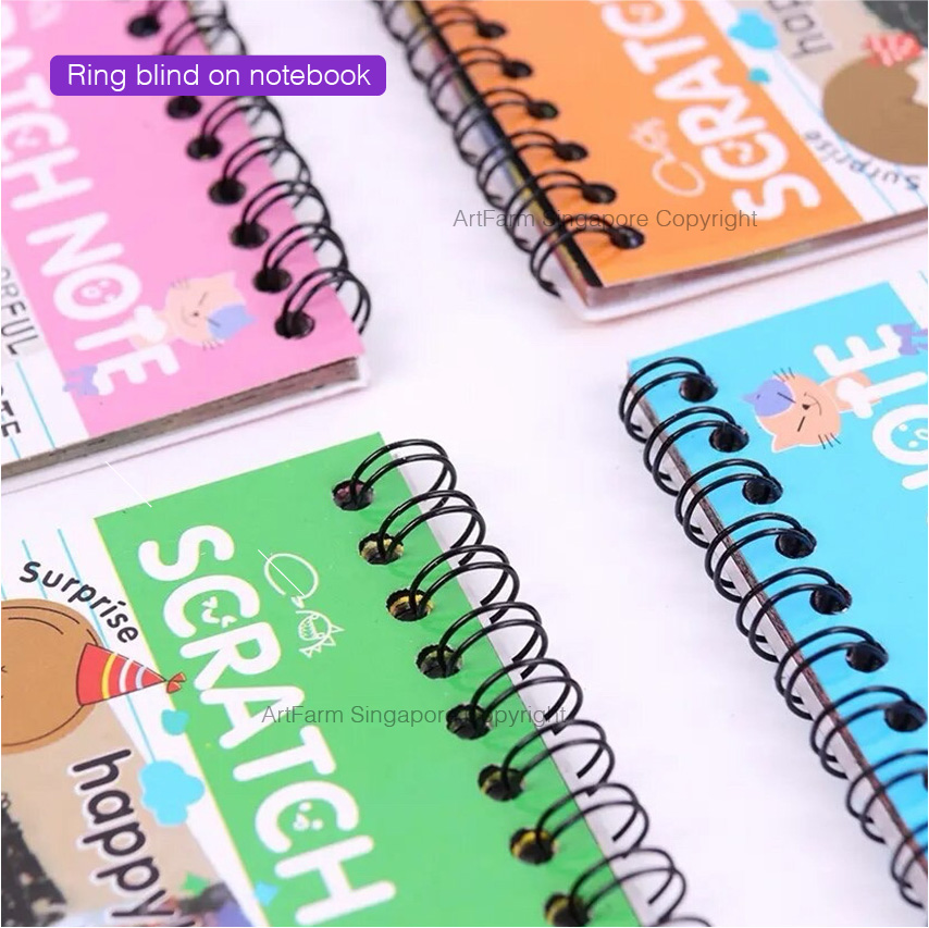 SG Kids Scratch Note book Rainbow Note Birthday Present Children Day ...