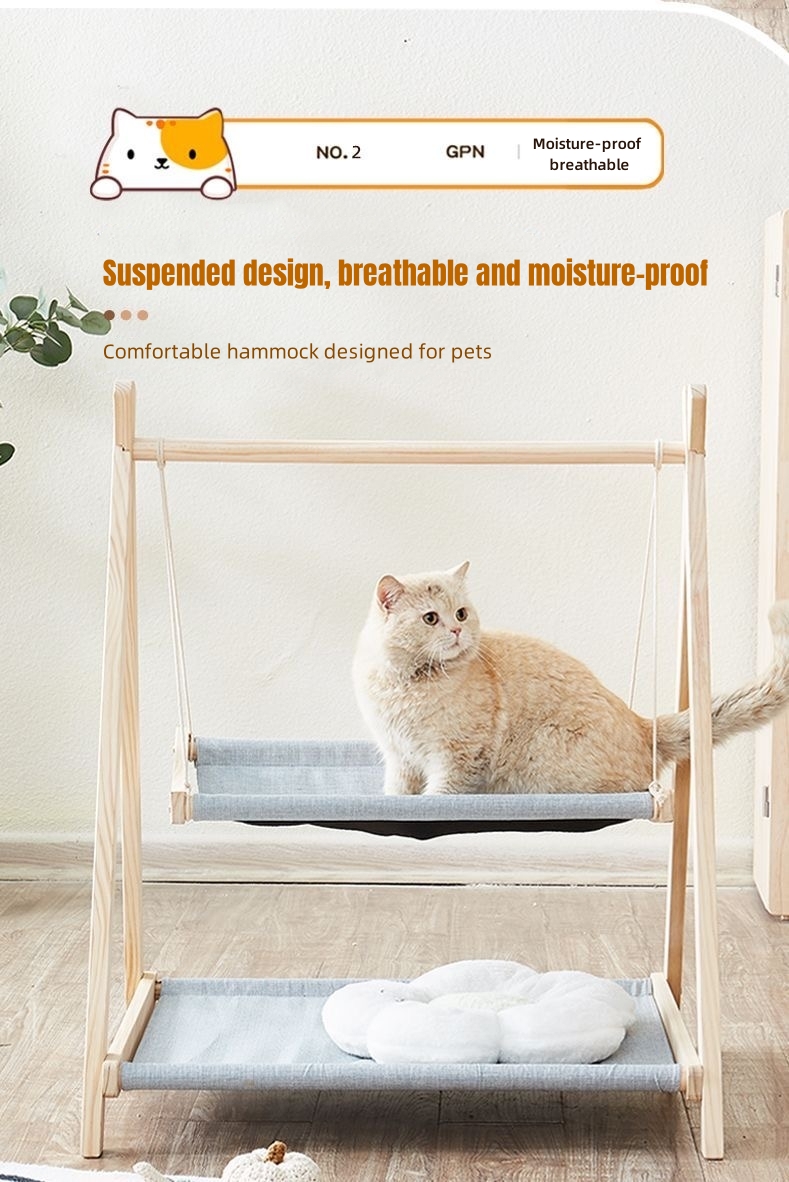 Double decker cat top hammock