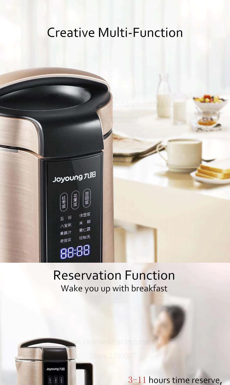 English User Manual Joyoung DJ13EQ8 Soya Milk Maker Machine 5 Pax