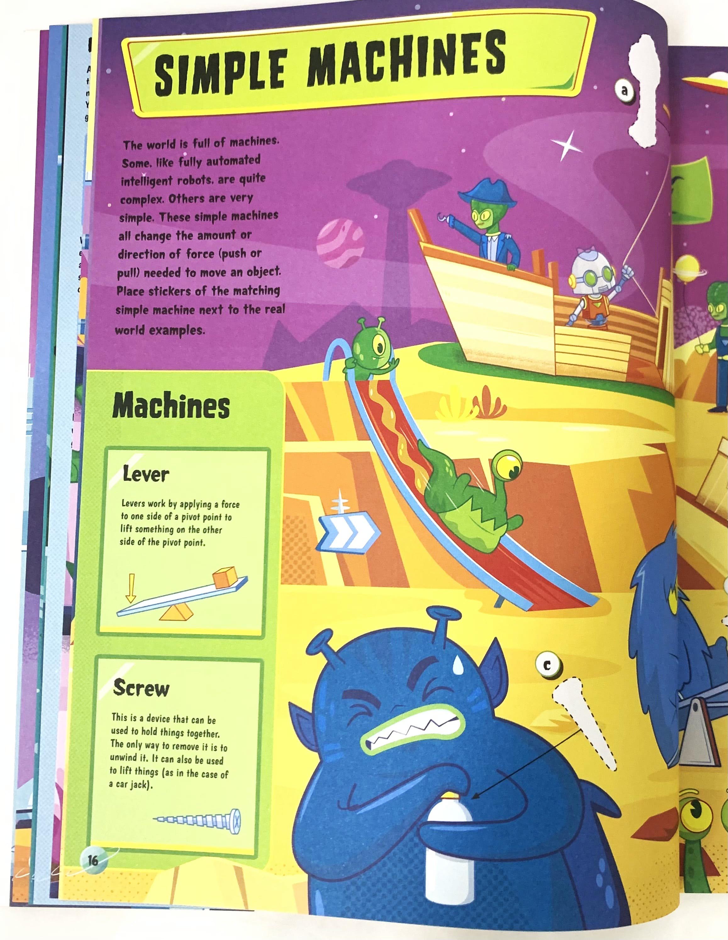 Science Lab Activity Sticker Book with Stickers & Press Outs For Kids ...