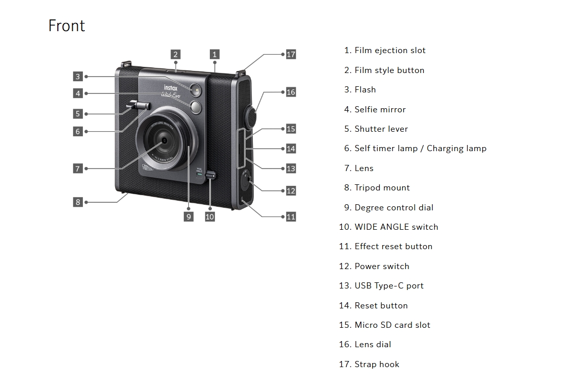 Fujifilm instax WIDE Evo Hybrid Digital Instant Film Camera 3.5