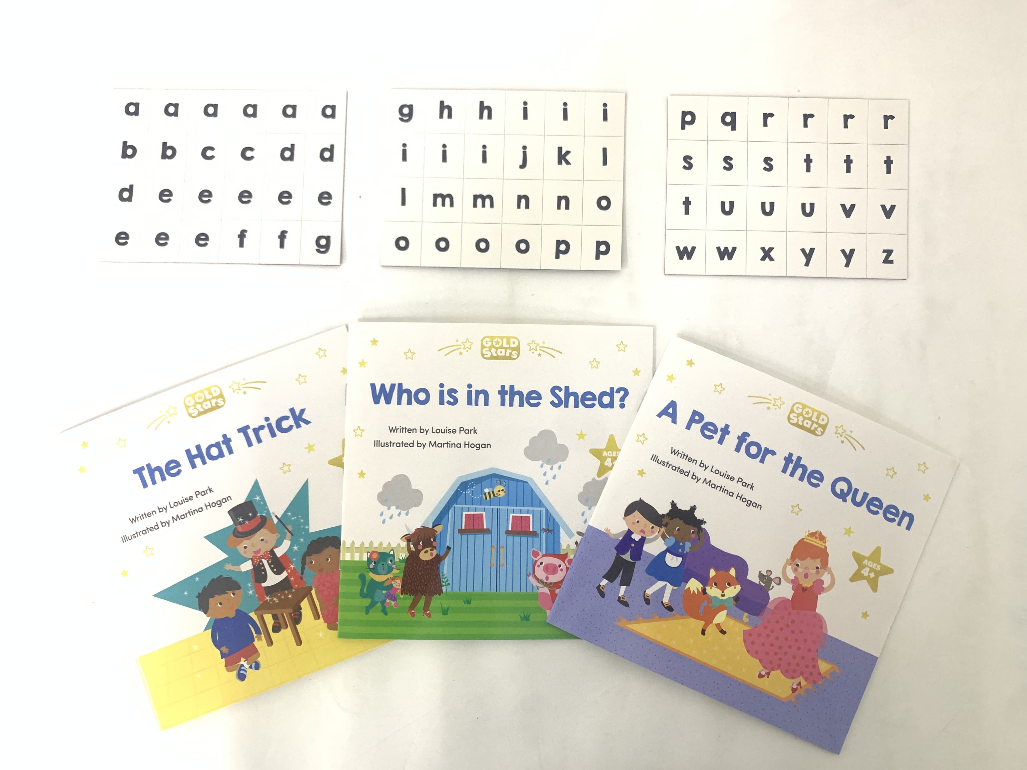 Gold Stars Reading Book & Kit with Letter Blends Flashcards & Magnetic ...