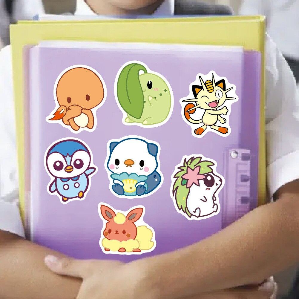 [SG READY STOCK] 50pcs Pokemon Waterproof Stickers PVC Vinyl Plastic ...